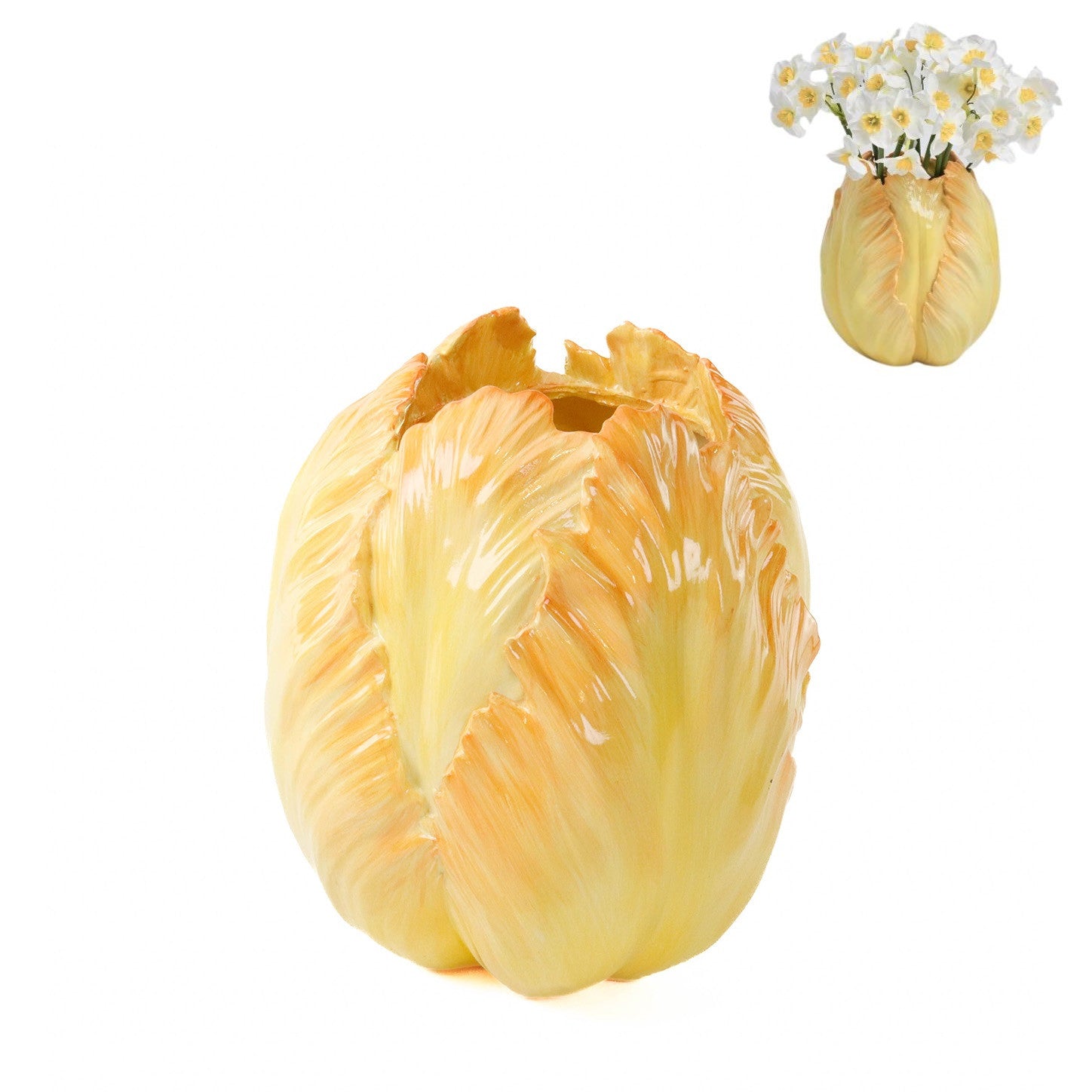 Vaso a Forma di Tulipano in Ceramica 23 cm Goodwill