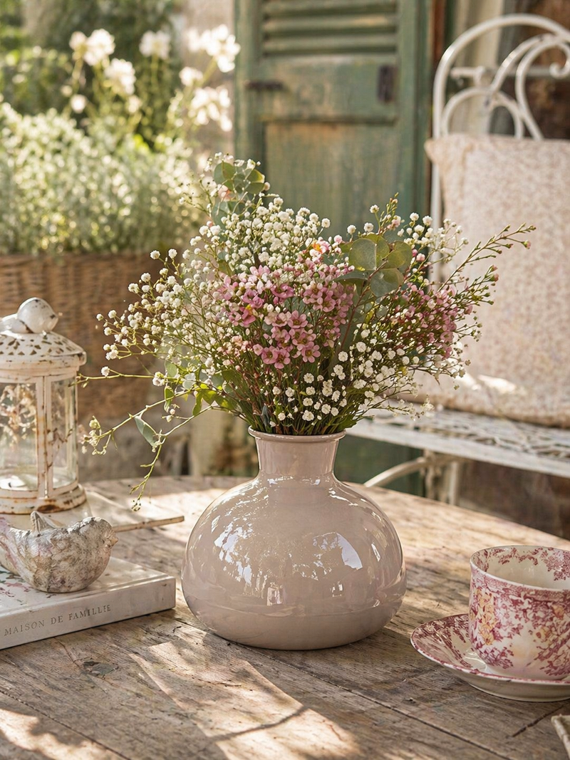 Vaso Metallo Blanc Mariclò 17 cm