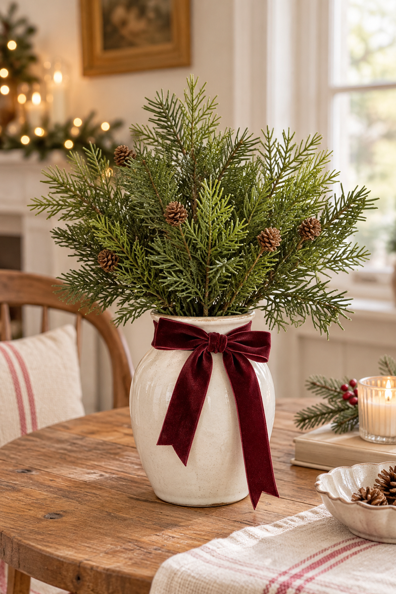 Set 3 rami decorativi verdi effetto naturale 25cm - Mr Plant