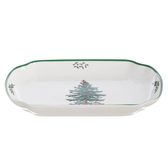 Vassoio Natalizio Abies Natalis 36×17 cm Blanc Mariclo