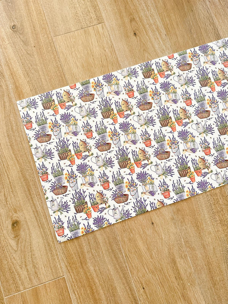 Tapis en vinyle personnalisé - Tapis provençal