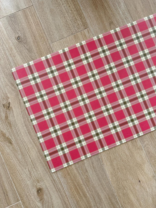 Tapis en vinyle « Tartan Winter Charm »