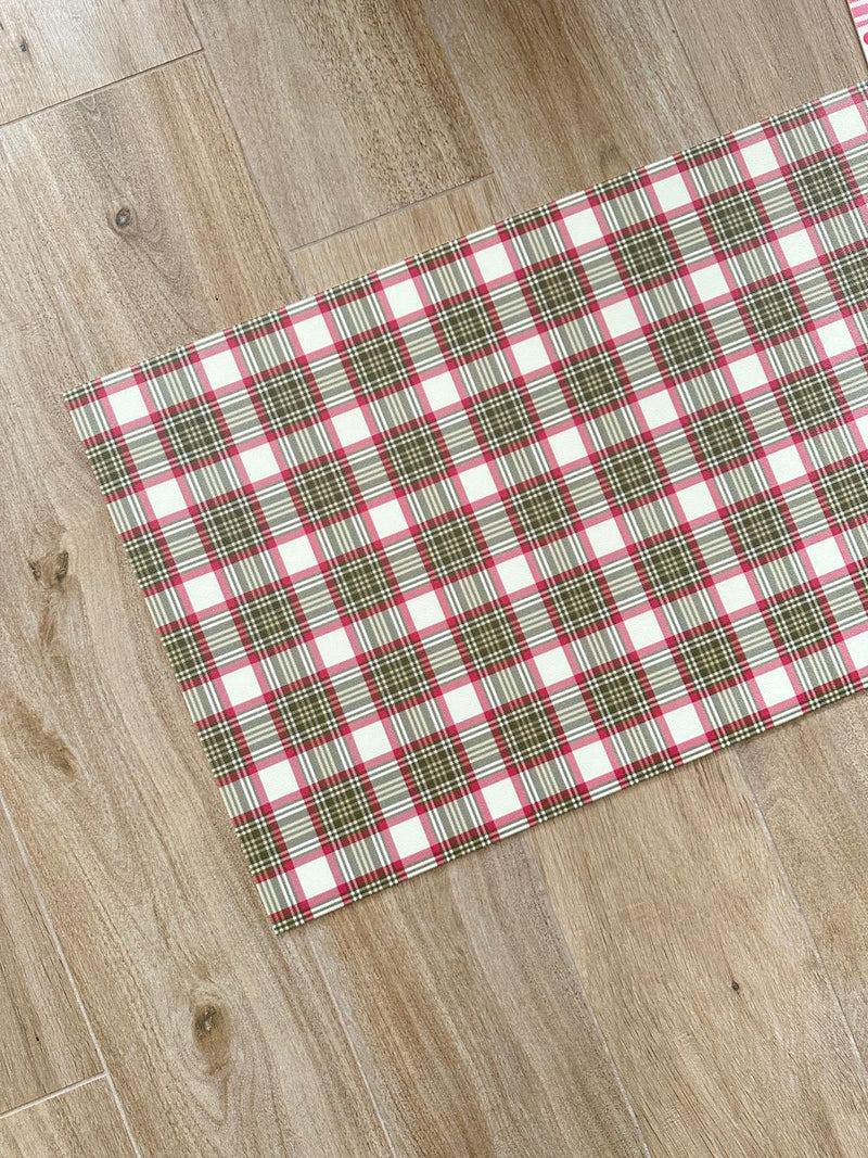 Tapis en vinyle « Tartan Christmas Spirit » 