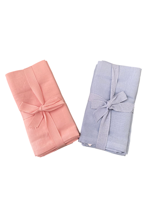 Lot de 4 serviettes unies