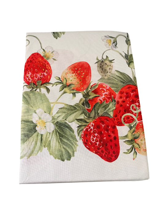 Digital Cotton Tablecloth Strawberries