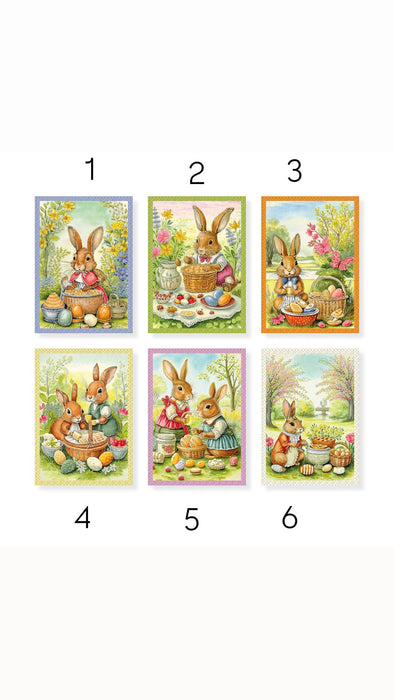 Tiffany Tea Towel 02 Rabbit