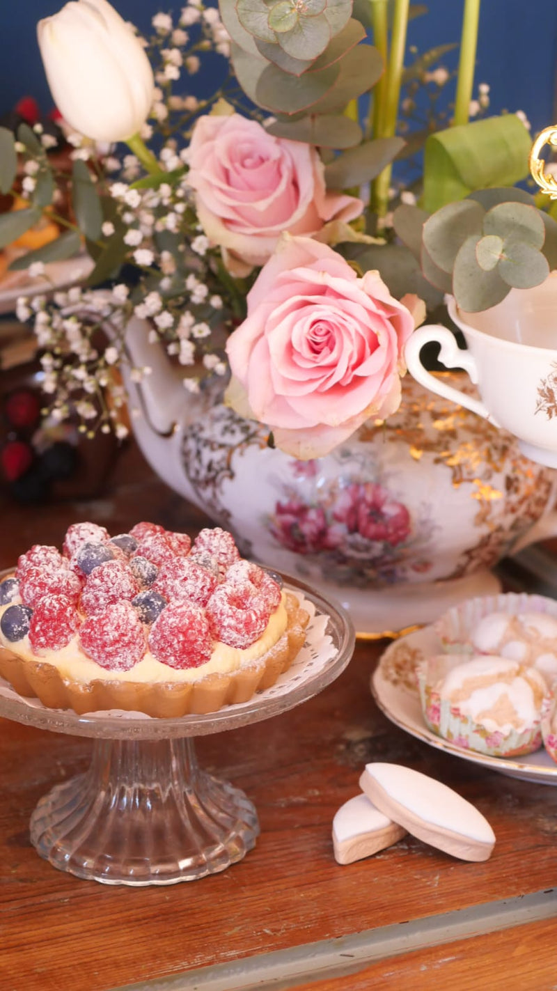 Crostatina 11 cm Lamponi e mirtilli Finta
