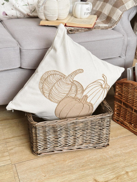 Natural wicker basket