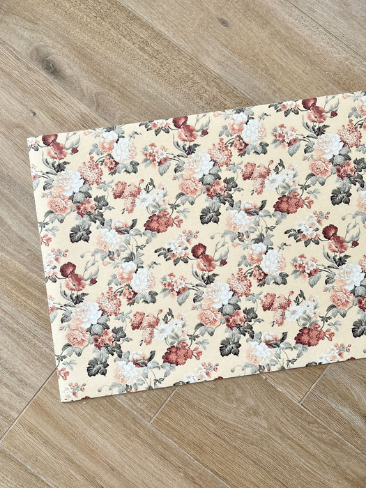 Autumn's Hydrangeas Custom Vinyl Rug