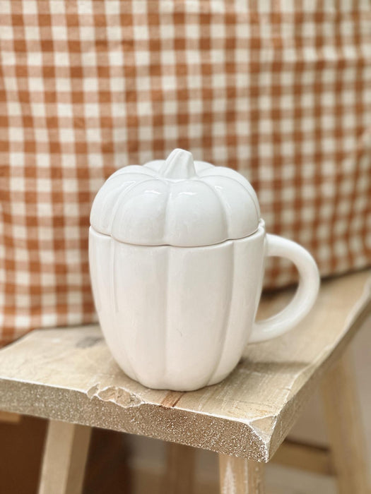 Tazza a forma di zucca bianca Boltze