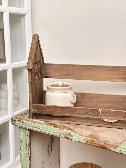 Scaffale in legno stile chalet – modello Heidi 49x16x34 cm Boltze