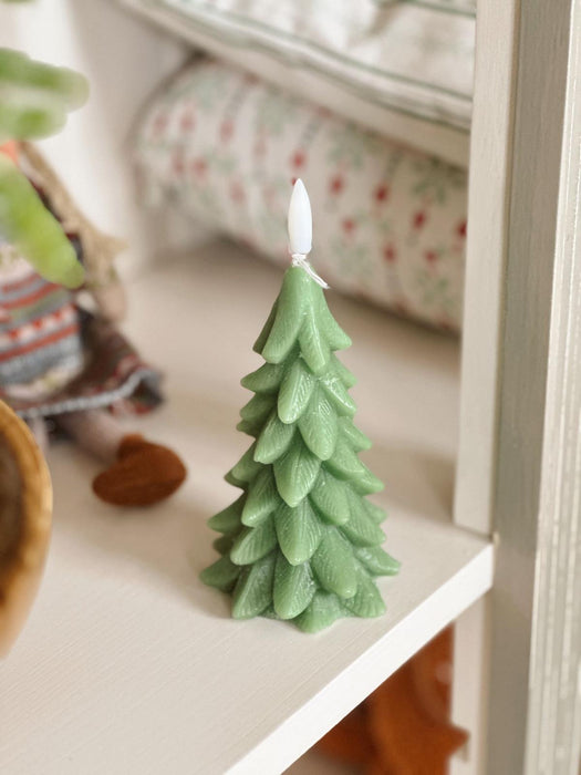 Candela Natalizia LED Albero Verde
