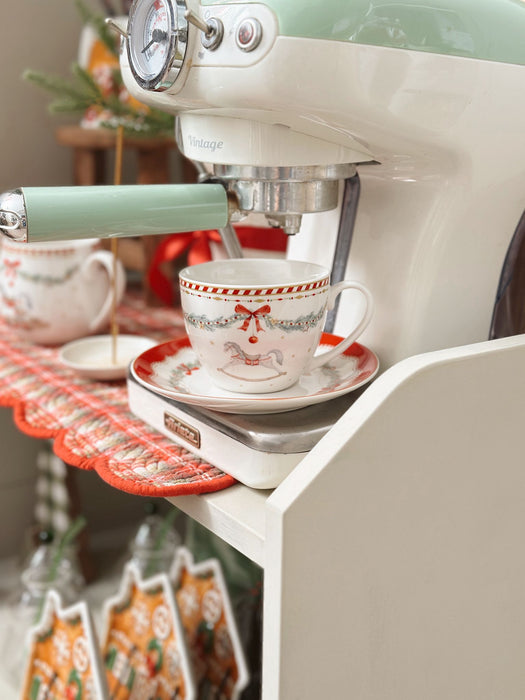 Tazza in porcellana con piattino Happy Holidays 250 ml Isabelle Rose