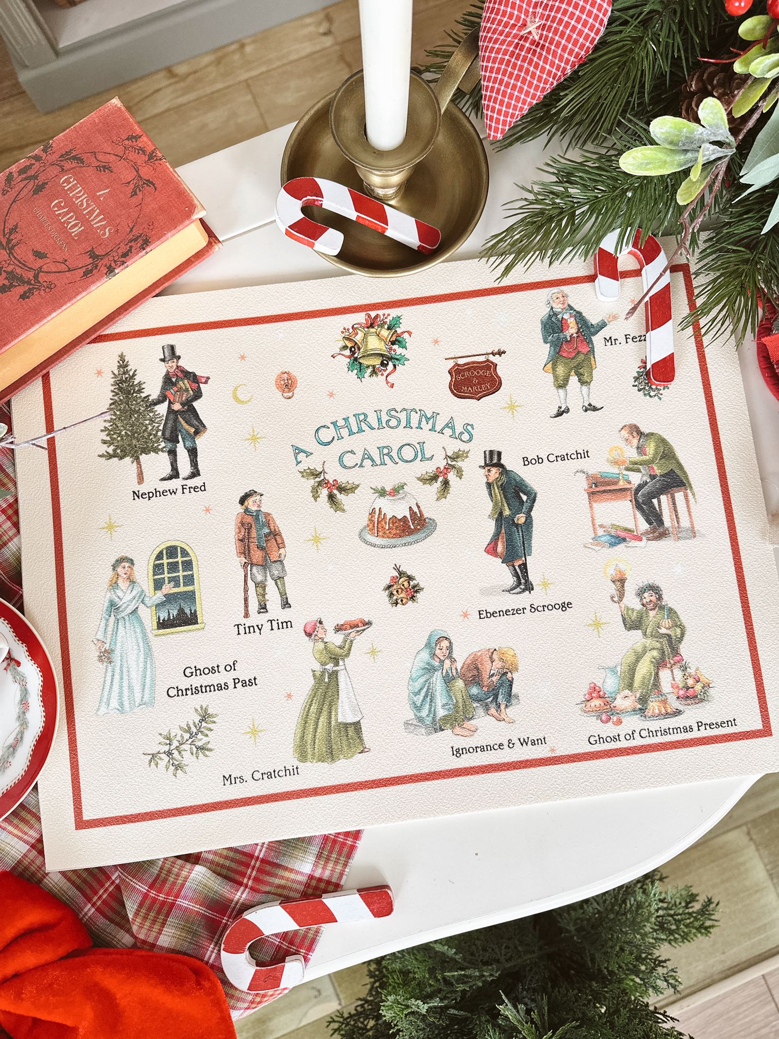 Tovaglietta Natalizia in Vinile “A Christmas Carol”