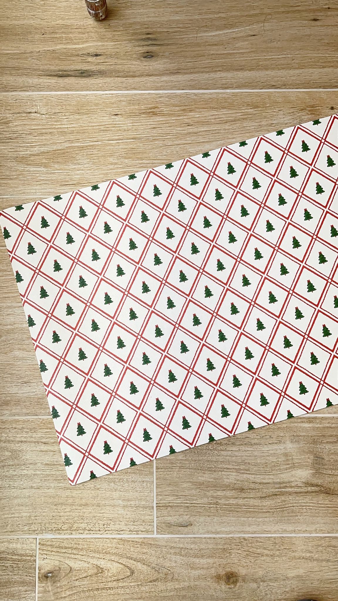 Tappeto in vinile natalizio “Christmas Grid”