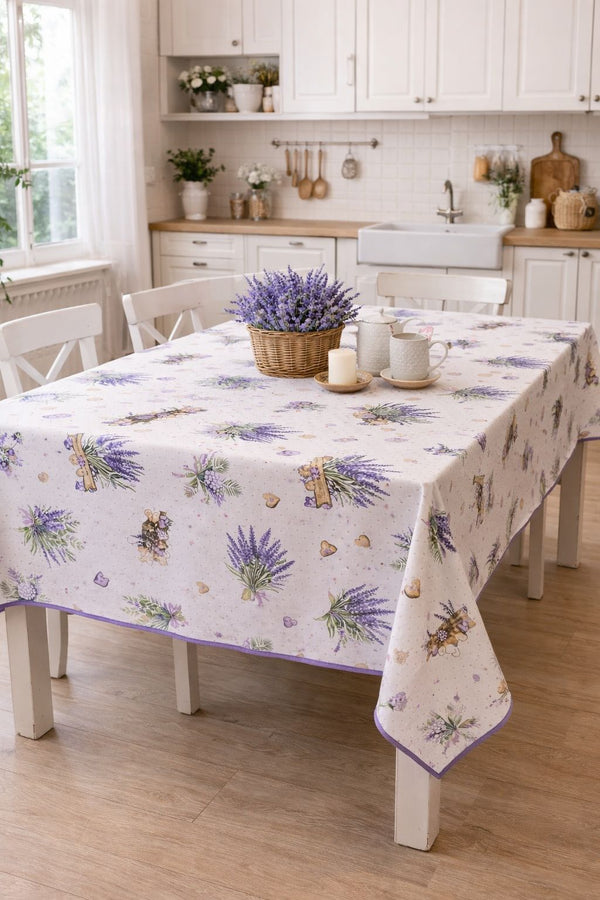 Tovaglia Antimacchia Lavanda 150x 230 cm