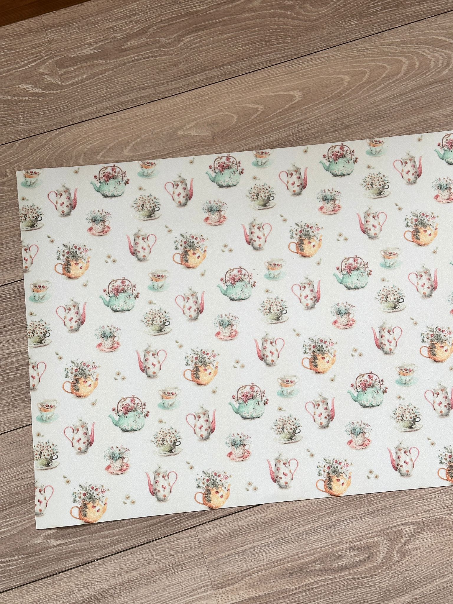 Tappeto in vinile su misura “Infusi e Fiori’