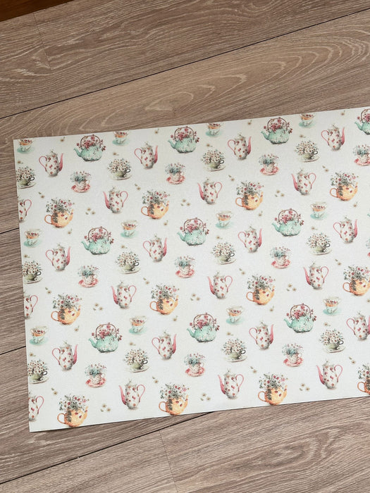 Tappeto in vinile su misura “Infusi e Fiori’