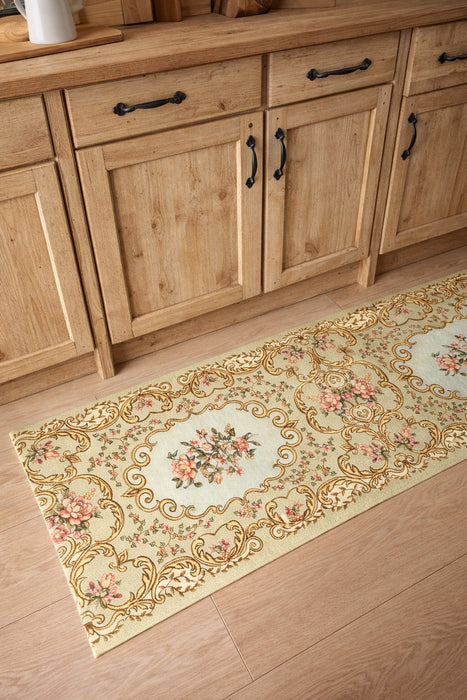 Tappeto in vinile su misura “Bouquet d’Élégance”