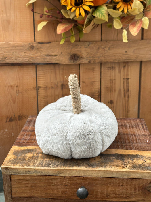 Zucca grigia in peluche Blanc Mariclo Ø 16 cm