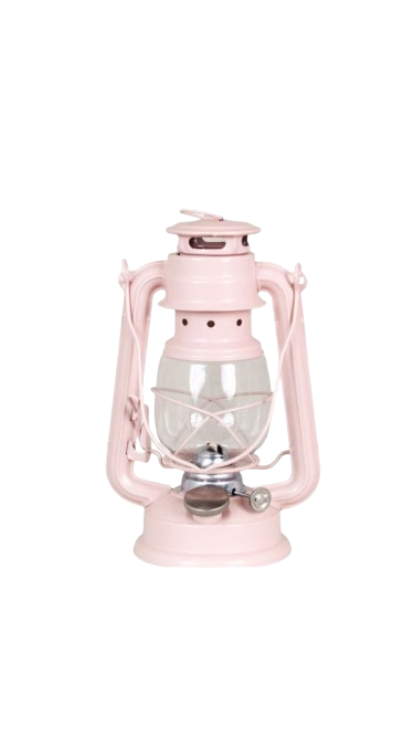 Small Pink Hurricane Lantern