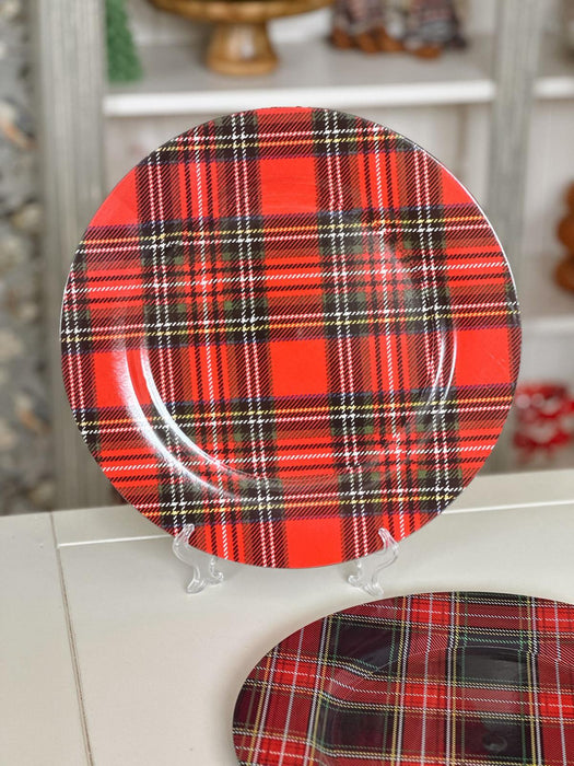 Sottopiatto Natalizio in Melamina Tartan – 33 cm
