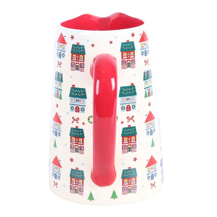 Brocca Natalizia Christmas Street in Ceramica H 11,2 cm