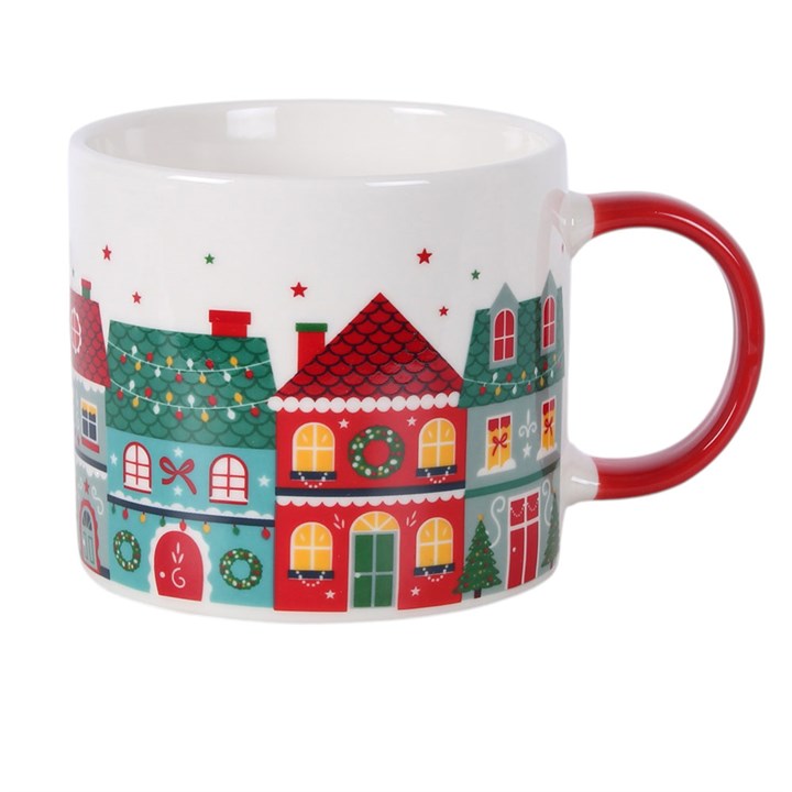Tazza Natalizia Christmas Street con Villaggio 350 ml
