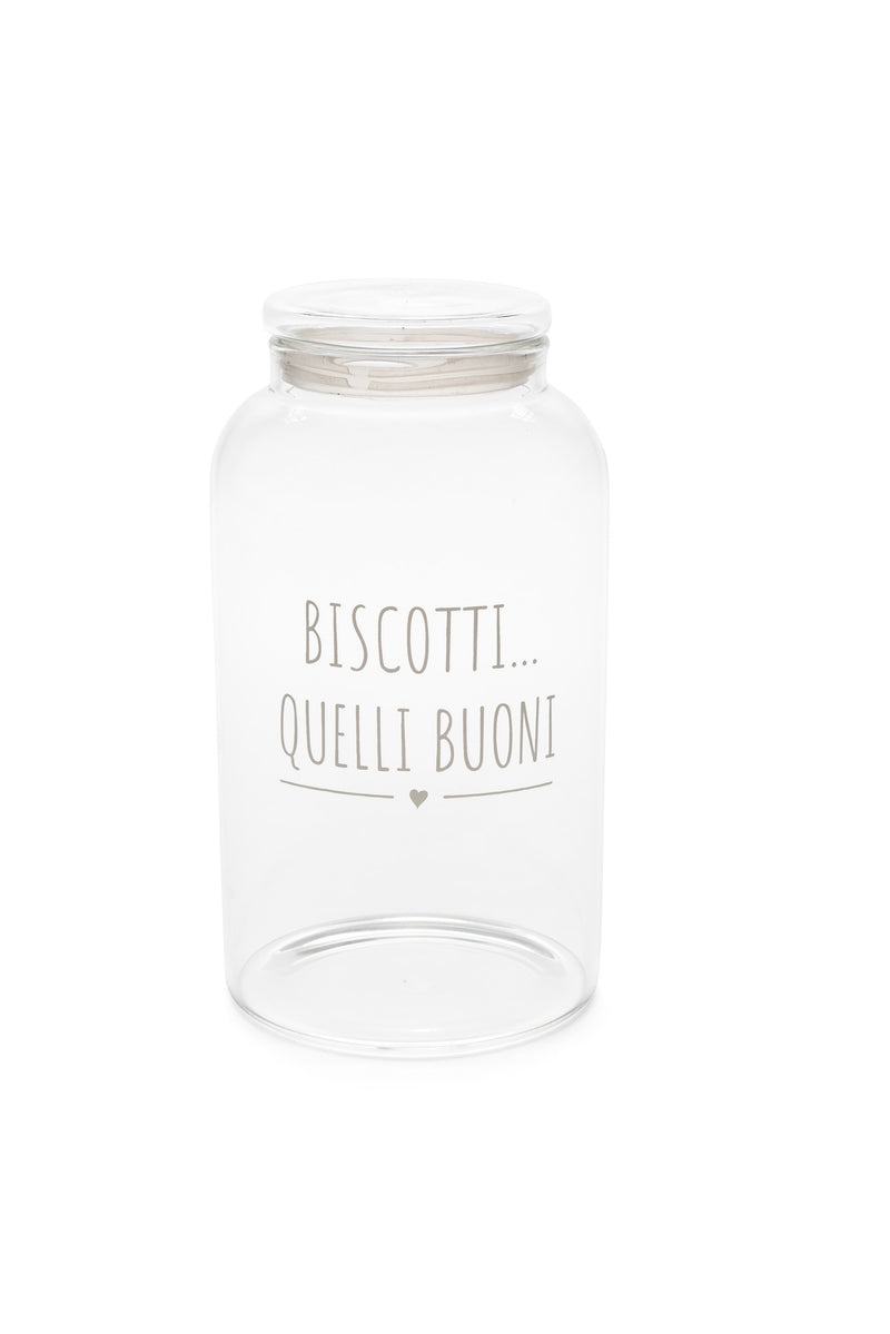 Barattolo Biscotti Quelli Buoni Nuvole di Stoffa in vetro borosilicato 2300 ml