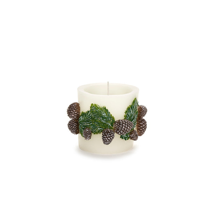 Bougie Pomme de pin - Nuages ​​en tissu