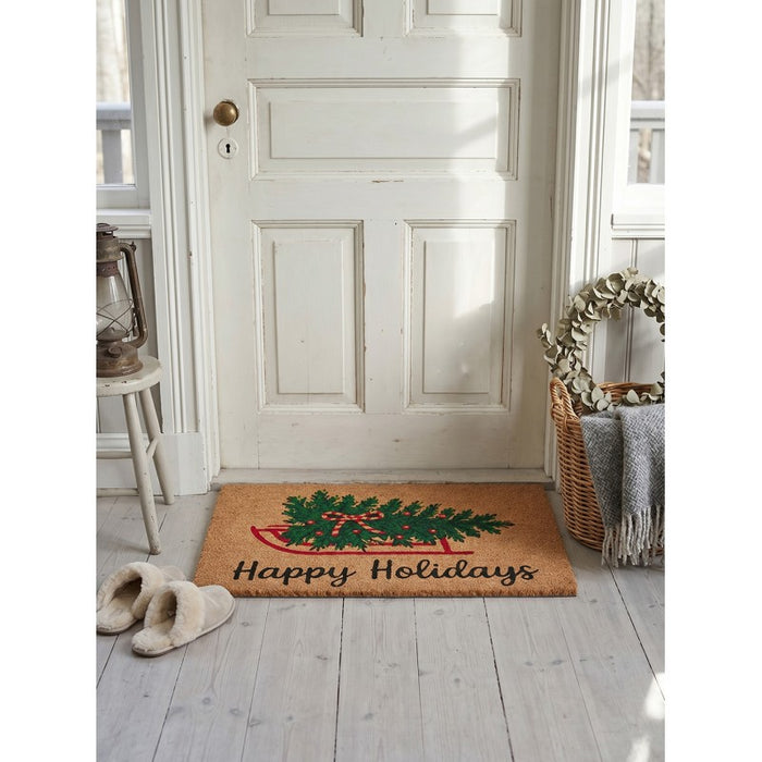 Zerbino Natalizio Happy Holidays con Slitta e Albero Clayre & Eef