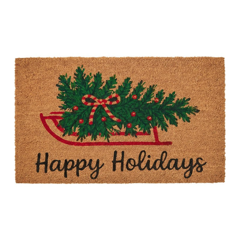 Zerbino Natalizio Happy Holidays con Slitta e Albero Clayre & Eef
