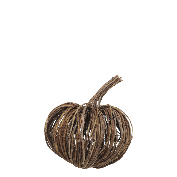 Citrouille en rotin et fer 30 cm - Chic antique 