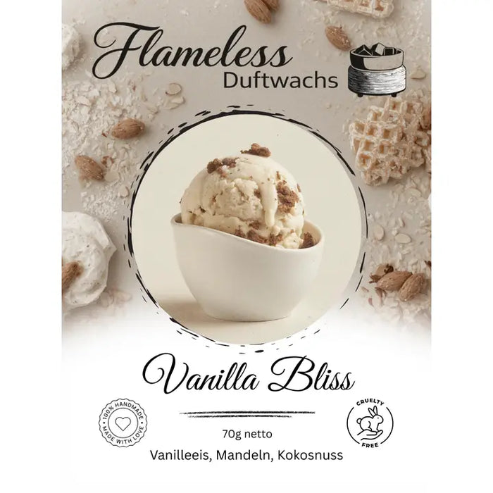 Cera Profumata di Soia Vanilla Bliss Flameless 70g