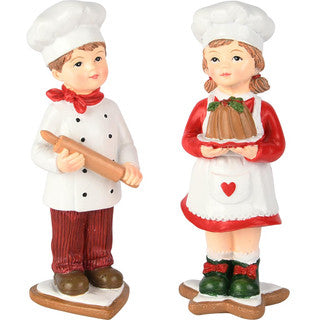 Statuina Natalizia Piccolo Pasticcere H 15 cm