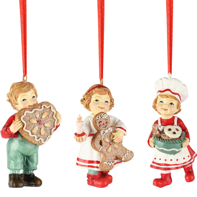 Decorazione Natalizia Bambino con Biscotto da Appendere