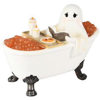 Statua fantasma nella vasca da bagno con luce LED – decorazione Halloween