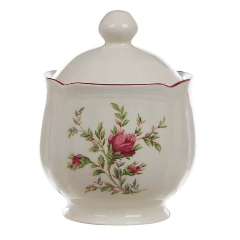 Zuccheriera in ceramica bianco da 280 ml Moss Rose Blanc Mariclò - Arredo Casa da Sogno