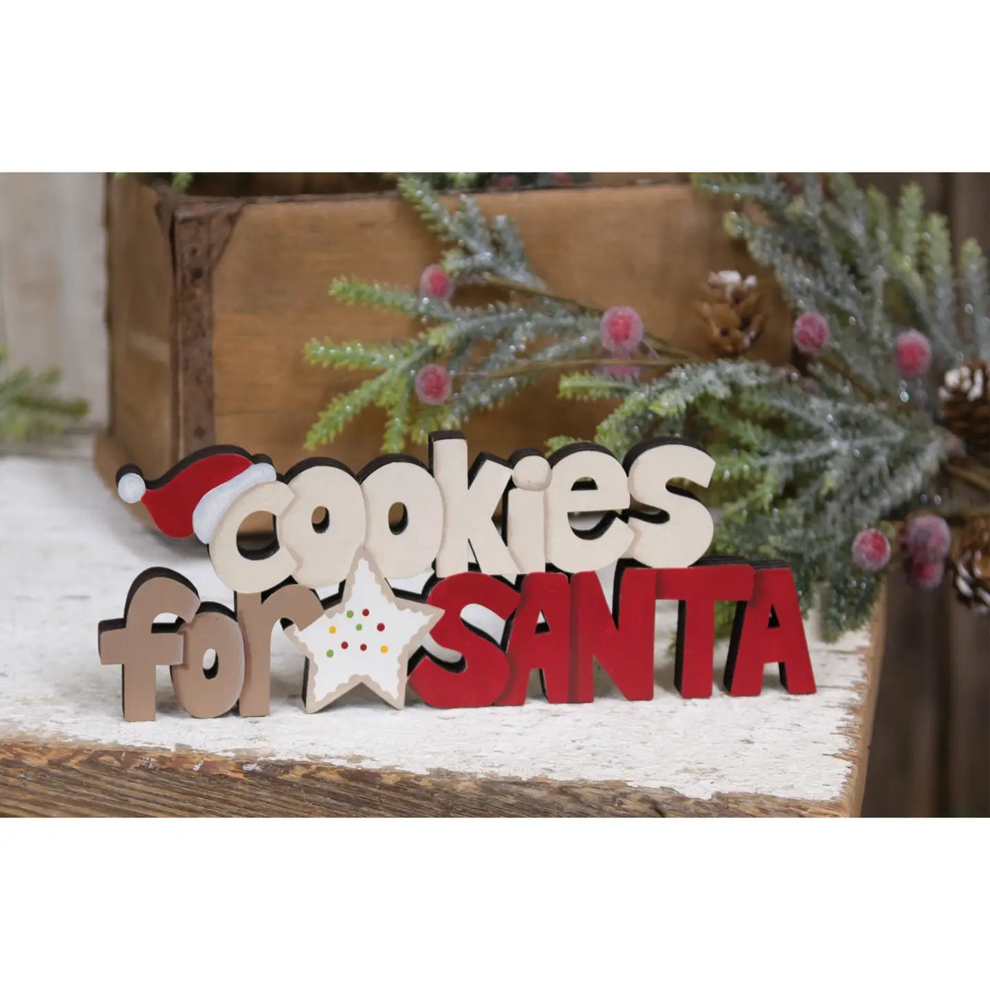 Decorazione Natalizia in Legno “Cookies for Santa”