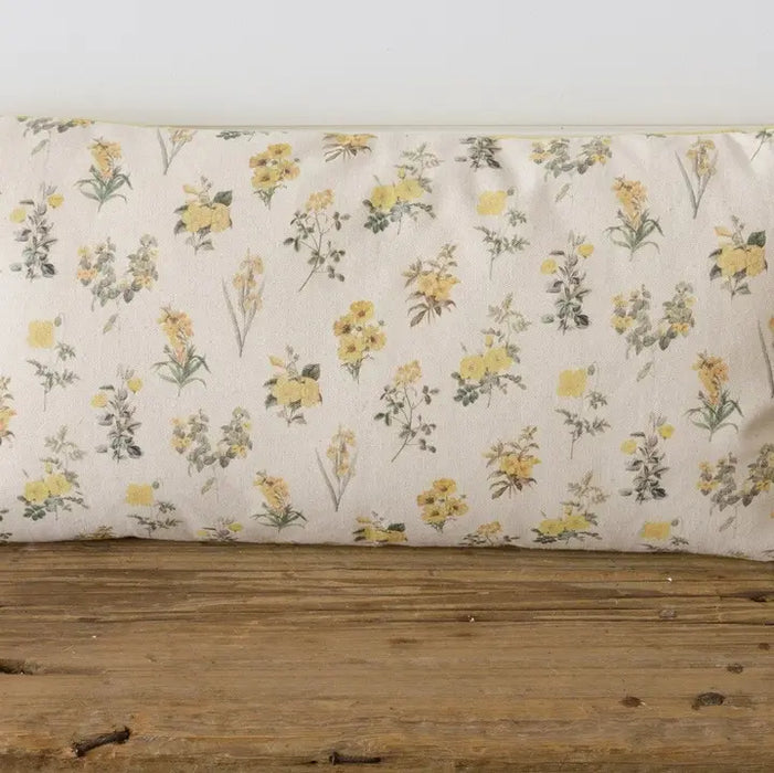 Cuscino Arredo Rettangolare Fiorito 60x30 cm