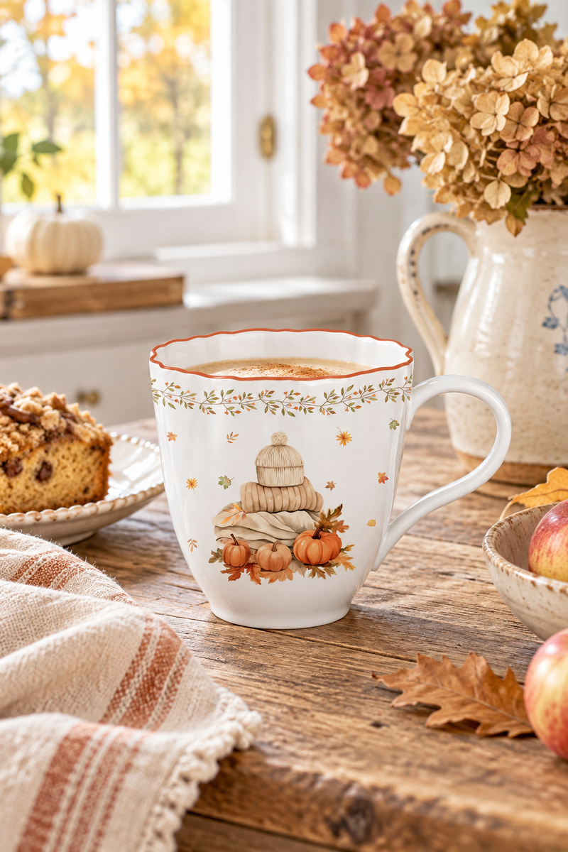 Tazza autunnale vintage da 350 ml Isabelle Rose