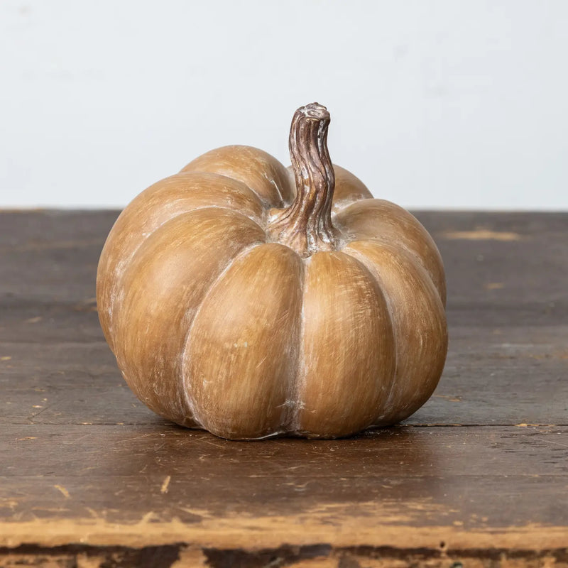 Zucca Decorativa in Resina  14x14x13 cm