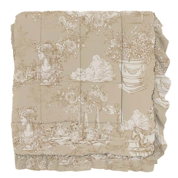 Trapunta Matrimoniale con Gala Toile du Borgo Blanc MariClo 260x260 cm