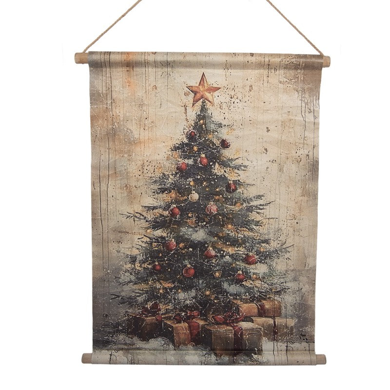 Arazzo Natalizio da Parete con Albero di Natale Clayre & Eef