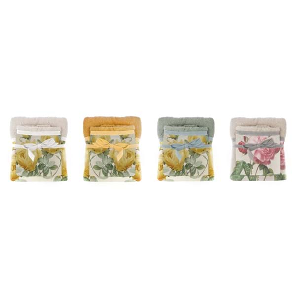 Coppia Asciugamani Floreali Blanc MariClo