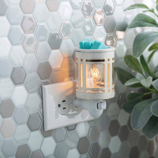 Scaldacera Elettrico da Presa Bianco Shabby – Candle Warmers