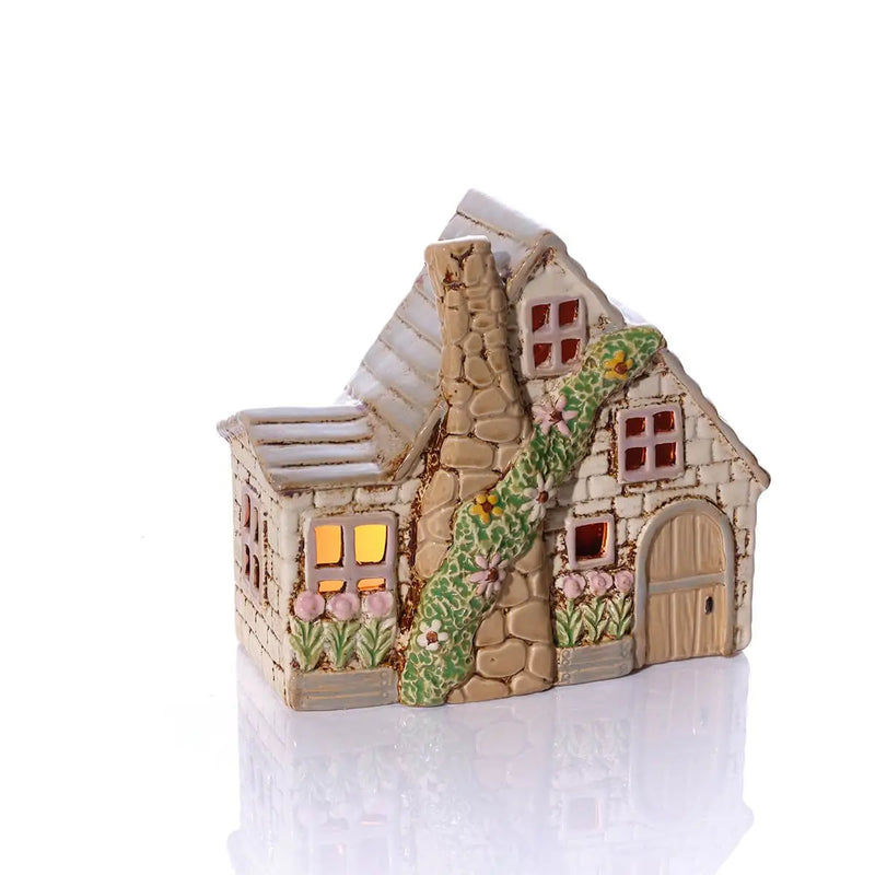 Casetta cottage Portatealight  in Gres 20 cm