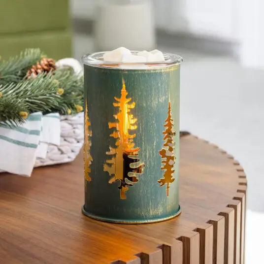 Lampada profumata Edison GOLDEN PINES verde CANDLE WARMERS®