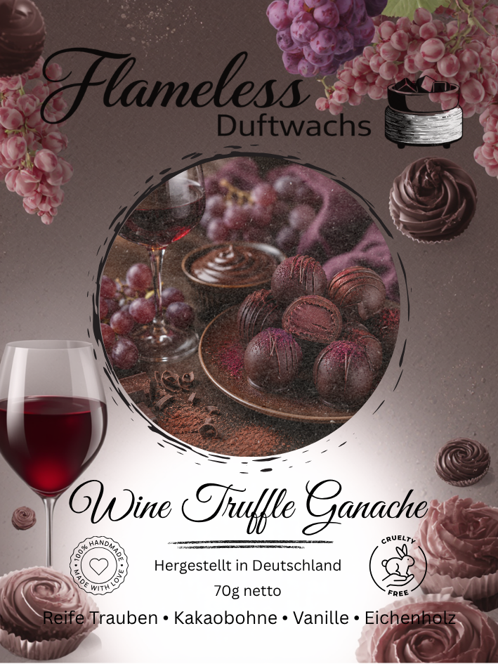 Cera Profumata Wine Truffle Ganache | Flameless Duftwachs