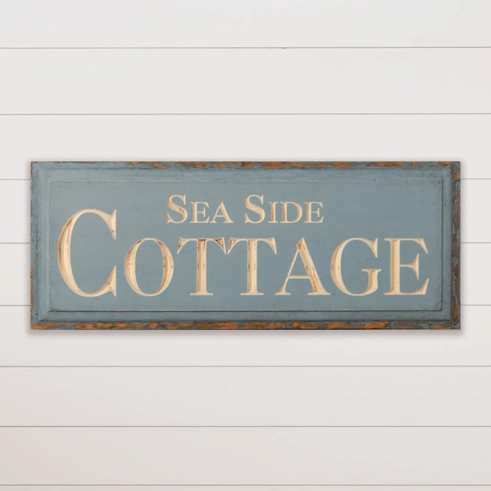 Targa Sea Side Cottage in Legno 31x81 cm –